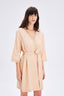 Satin Kimono With Lace Detail