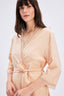 Satin Kimono With Lace Detail
