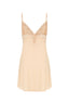 Satin Dress With Lace Detail