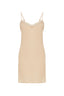 Satin Dress With Lace Detail