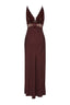 Satin Dress With Lace Detail