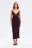 Satin Dress With Lace Detail