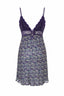 Mini Print Dress With Lace Detail