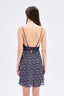 Mini Print Dress With Lace Detail