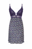 Mini Print Dress With Lace Detail