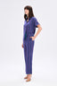 Modern Print Satin Trousers With Pipe Detail