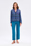 Modern Print Satin Shirt