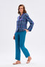 Modern Print Satin Shirt