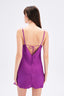 Satin Dress With Lace Detail