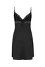 Satin Dress With Lace Detail