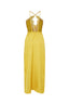 Satin Dress With Lace Detail