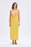 Satin Dress With Lace Detail