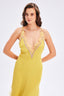 Satin Dress With Lace Detail