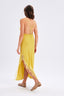 Satin Dress With Lace Detail