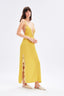 Satin Dress With Lace Detail