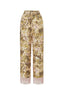 Floral Trousers With Lace Detail