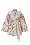 Elegant Burnout Printed Kimono
