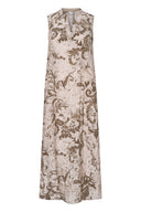 Elegant Burnout Printed Dress