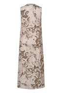 Elegant Burnout Printed Dress