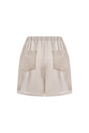 Linen Shorts With Stich Detail