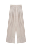 Linen Trousers With Stich Detail