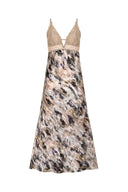 Long Sexy Dress with lace detail