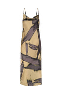 Cowl Neck Long Dress