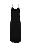 Cowl Neck Long Dress