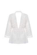 Broderie Anglaise Beach Kimono