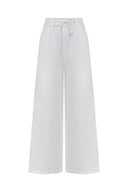 Beach Trousers With Lace Detail