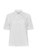 Half Placket Burnout Beach Shirt