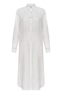 Burnout Beach Buttoned Down Shirt Dress