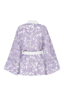 Elegant Burnout Printed Kimono