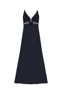 Long Sexy Dress with lace detail