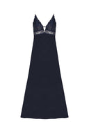 Long Sexy Dress with lace detail