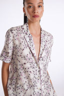 Piped Shirt with Short Sleeve