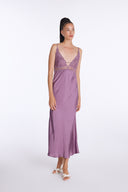 Long Sexy Dress with Lace Detail