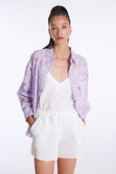 Elegant Burnout Buttoned Down Shirt