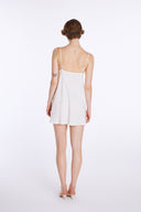 Short Dress with Lace Detail