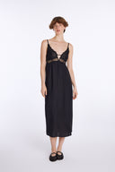 Long Sexy Dress with Lace Detail