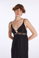 Long Sexy Dress with Lace Detail