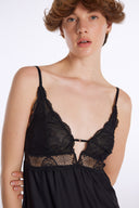 Long Sexy Dress with Lace Detail