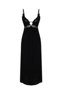 Long Sexy Dress with Lace Detail