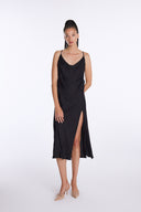 Cowl Neck Long Dress