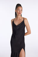 Cowl Neck Long Dress