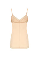 Satin Top With Lace Detail
