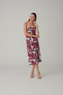 Cowl Neck Long Dress