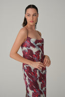 Cowl Neck Long Dress