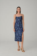 Cowl Neck Long Dress