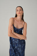 Cowl Neck Long Dress